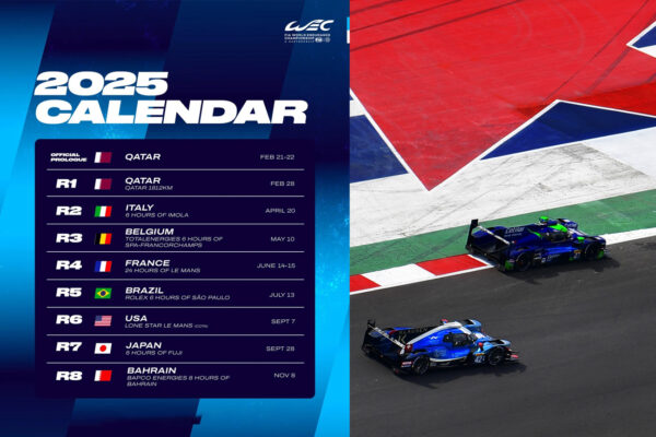 Calendrier wec 2025