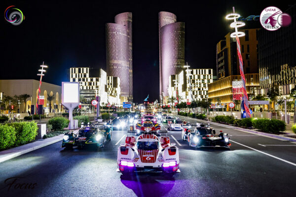 06 ESTRE Kévin (fra), CAMPBELL Matt (aus), VANTHOOR Laurens (bel), Porsche Penske Motorsport, Porsche 963 #06, Hypercar, ambiance On the Lusail Boulevard during the Qatar 1812 KM, 1st round of the 2025 FIA World Endurance Championship, from February 25 to 28, 2025 on the Losail International Circuit in Lusail, Qatar - Photo Julien Delfosse / DPPI